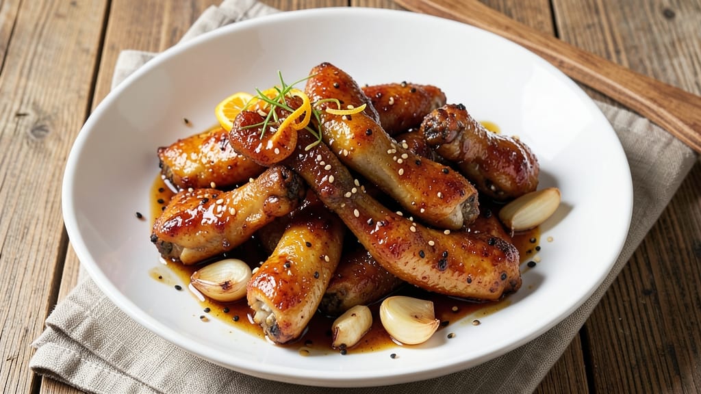 Baked Chicken Wings With Honey Soy And Ginger Marinade Recipe: Glazed Crunch Meets Sweet-Spicy Tang