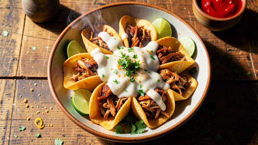 Baked Chicken Chalupa Recipe: Crispy Tortilla Shells With Creamy Queso Hearts