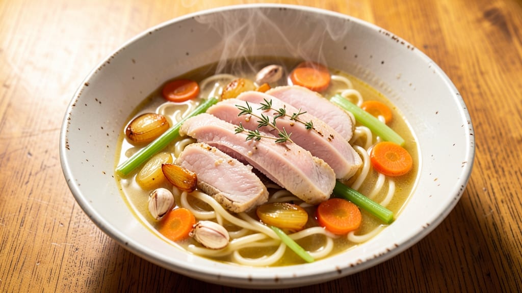 Award-Winning Chicken Soup Recipe: Velvet Noodles and Shredded Chicken