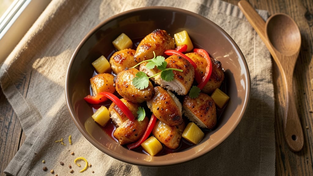 Baked Sweet and Sour Chicken Recipe: Sticky Glaze That Caramelizes to Perfect Tenderness