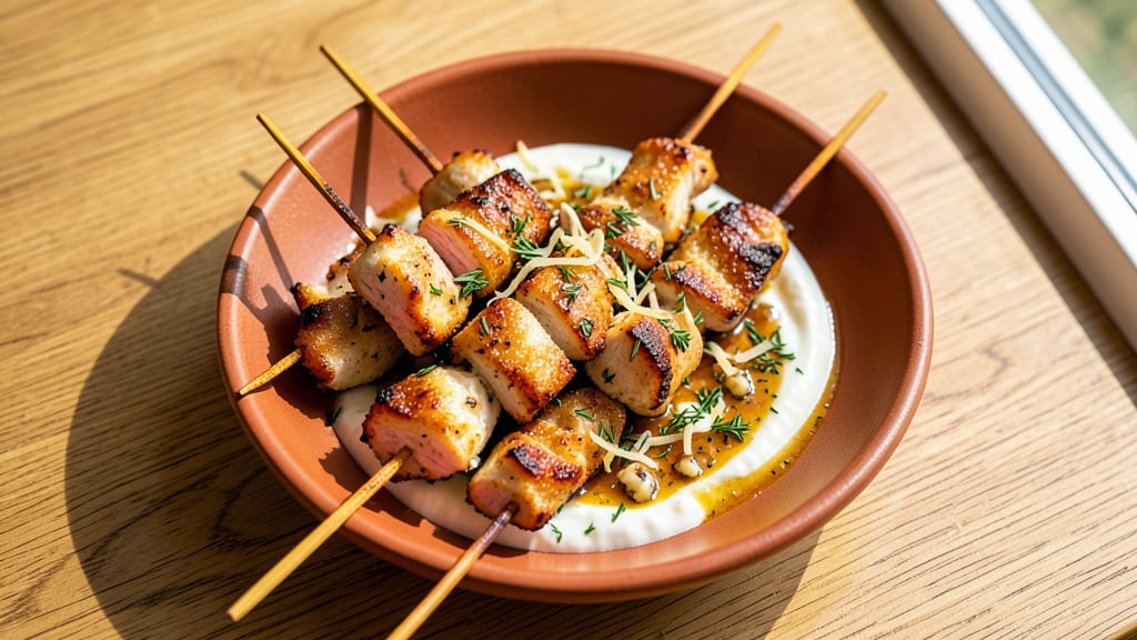 Air Fry Chicken Skewers Recipe: Juicy, Charred Bites in 15 Minutes
