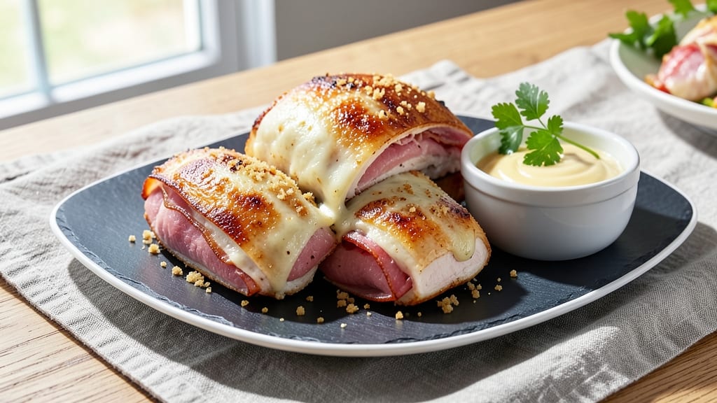 Baked Stuffed Chicken Cordon Bleu Recipe: Ham and Cheese Stuffed Elegance in One Bite