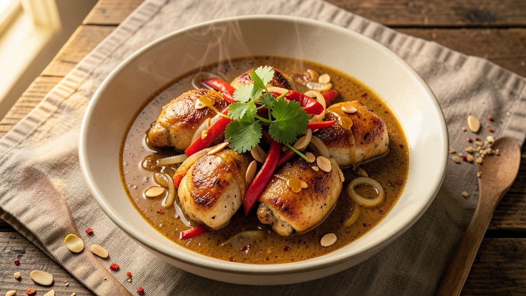 Almond Chicken Curry Recipe: Nutty Spice Harmony in One Pot