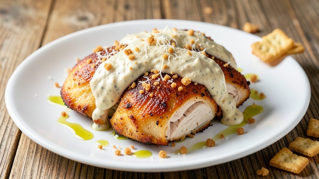 Baked Parmesan Ranch Chicken Recipe: Crispy Crust, Melty Cheese, Juicy Centers