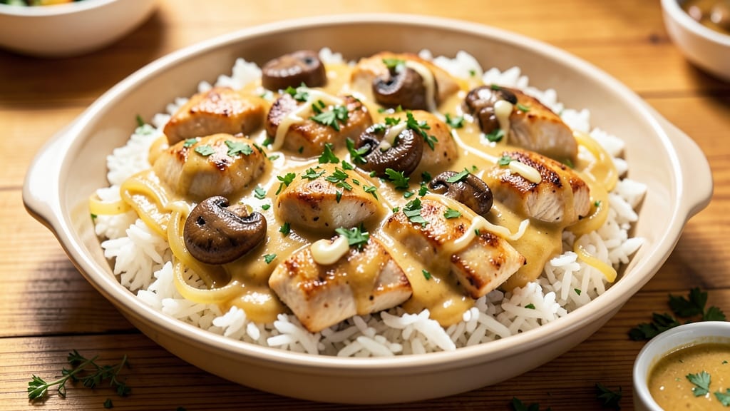 All-Recipe Chicken and Rice Casserole: One-Pot Creamy Cheese Topping Magic