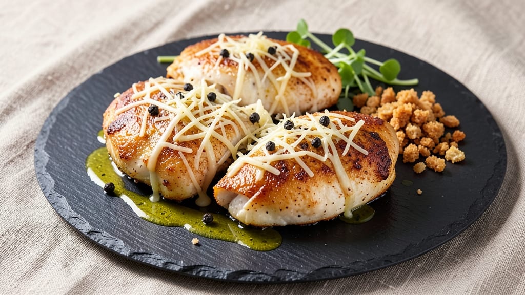 Baked Asiago Chicken Recipe: Crispy Breaded Crust with Melted Cheese Ooze