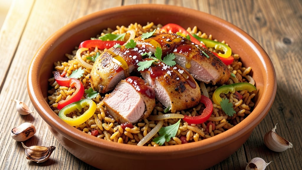 African Jollof Rice and Chicken Recipe: Bold Tomato-Pepper Flavor in One Pot