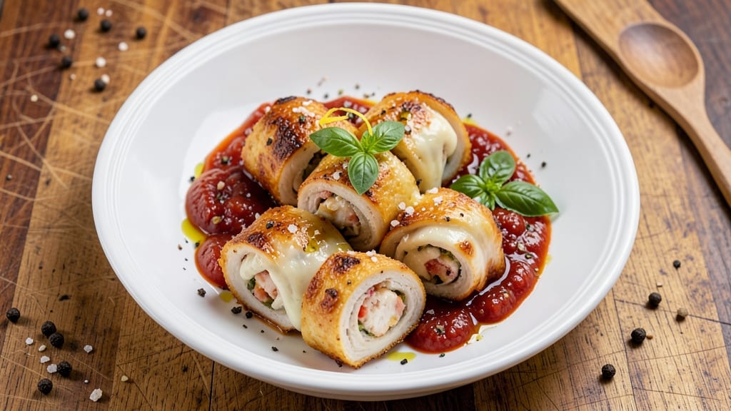 Baked Mozzarella Chicken Rolls Recipe: Cheesy Pull-Apart Layers in 25 Minutes