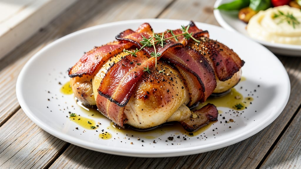 Bacon-Wrapped Baked Chicken Recipe: Crispy Edges and Juicy Centers
