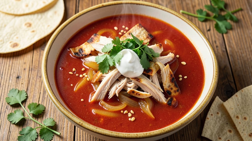 Baja Chicken Enchilada Soup Recipe: Spicy Tomato-Cream Fusion in One Pot