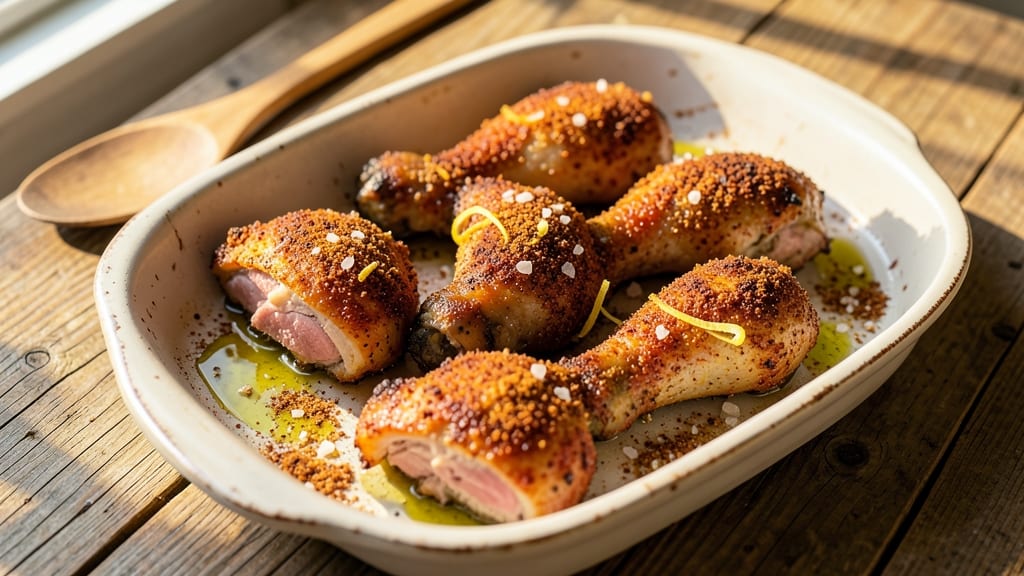 Baked Frozen Chicken Drumsticks Recipe: Crispy Skin, Juicy Meat in 40 Minutes