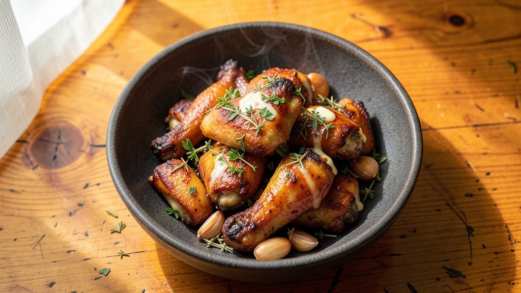 Baked Garlic Chicken Wings Recipe: Buttery Roast Crisp With Infused Flavor