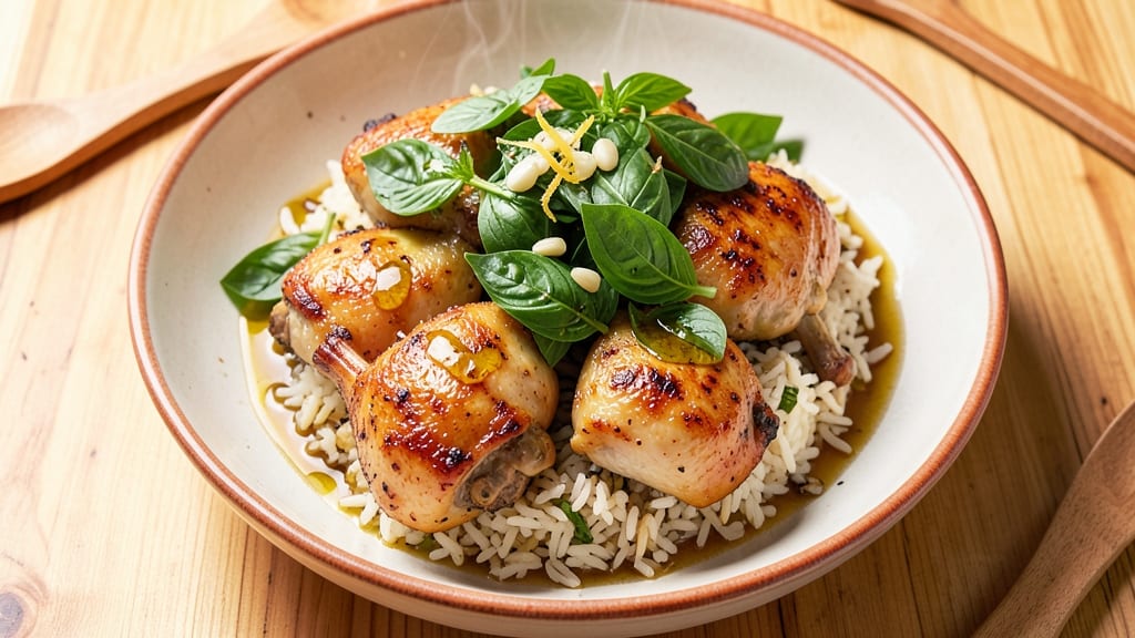 Basil Chicken And Rice Recipe: Fragrant Herb-Infused One-Pan Dinner