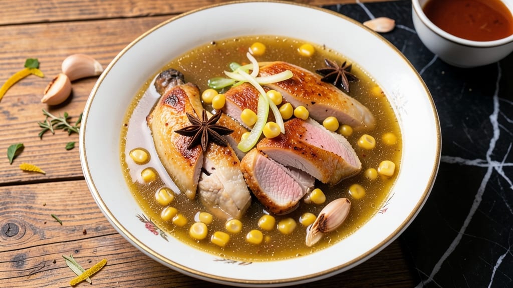 Authentic Chinese Chicken and Corn Soup Recipe: Fragrant Ginger-Star Anise Broth Magic