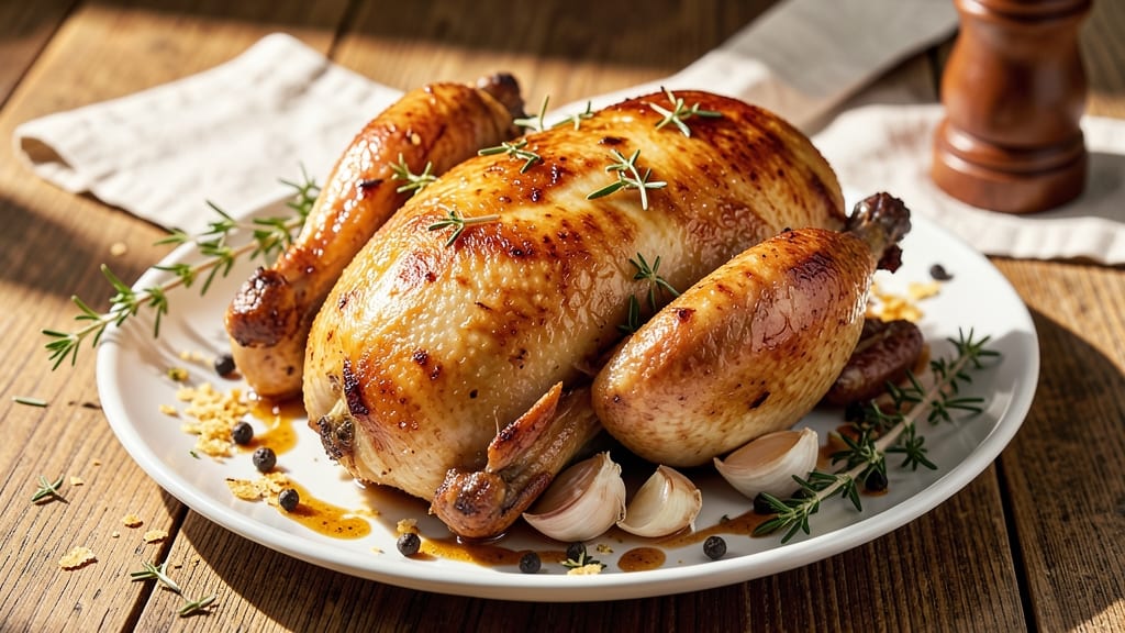 American Roast Chicken Recipe: Buttermilk Brine Secret for Juicy, Golden Skin