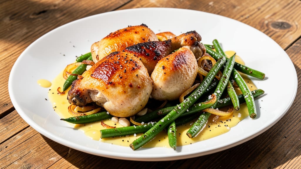 Babe's Chicken Dinner House Green Beans Recipe: Buttery Garlic Blanched With Crispy Onion Bites