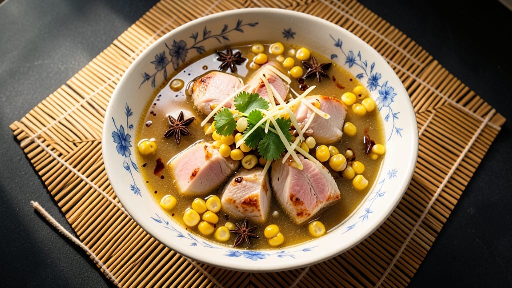 Authentic Chinese Chicken and Sweetcorn Soup Recipe: Fragrant Ginger-Star Anise Broth Magic