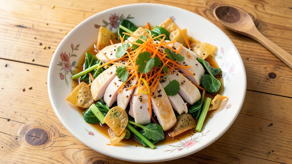Barefoot Contessa Chinese Chicken Salad Recipe: Crispy Wonton Crunch and Tangy Sesame Dressing