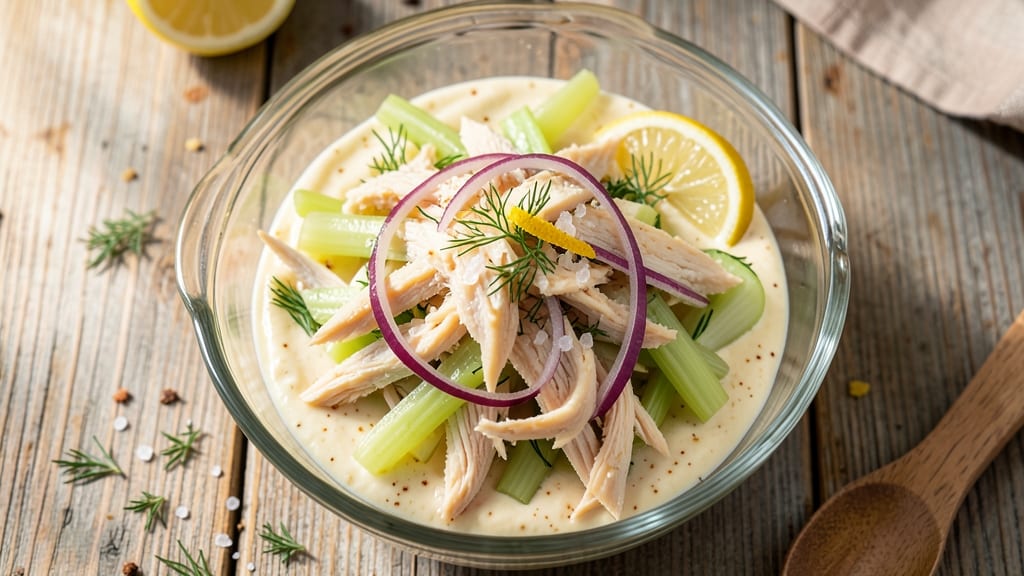 Auntie Fee's Chicken Salad Recipe: Celery-Crunchy Texture With Buttery Mayonnaise Base