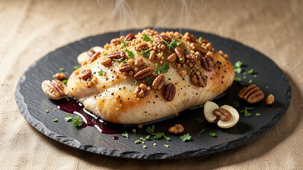 Baked Pecan Crusted Chicken Recipe: Crunchy Nutty Crust With Juicy Centers