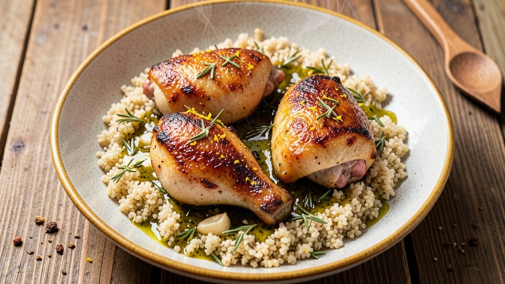 Baked Chicken Thighs And Quinoa Recipe: Herb-Infused One-Pan Balance