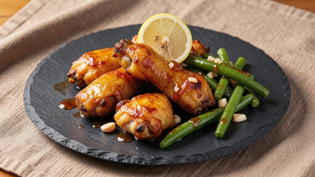 Gordon Ramsay Chicken Wings and Green Beans Recipe: Crispy Wings With Almond-Crusted Beans