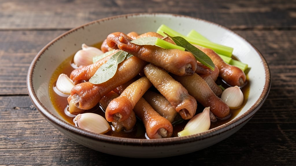 Pickled Chicken Feet Recipe: Celery Vinegar Crunch With Tender Bites